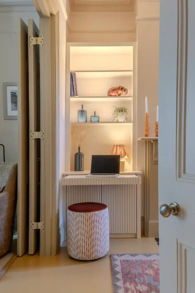 devon home, interior design, deskette, luxury interiors, shelf